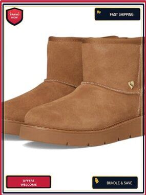 Skechers Hands Free Slip-Ins Faux Fur Lined Suede Ankle Bootie